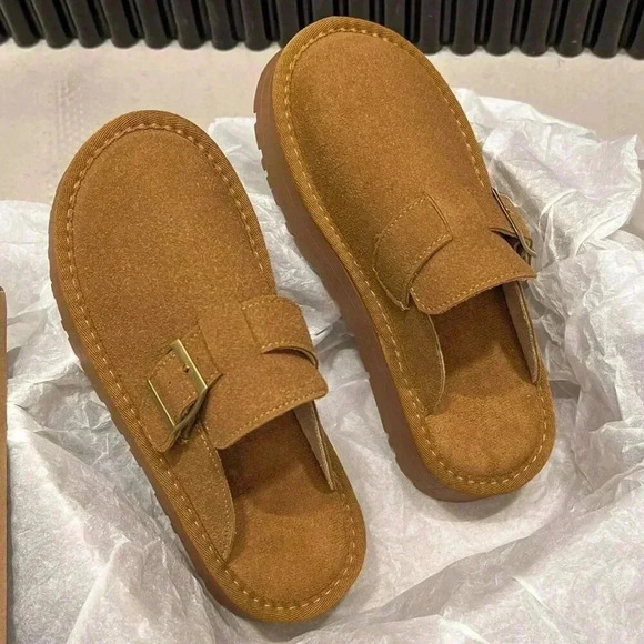 Camel Casual Women's Thick Sole Suede Leather Shoes - Picture 2 of 6